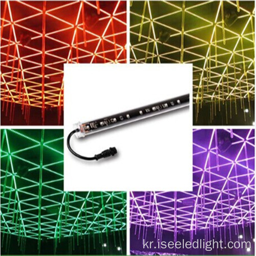 DMX 3D 튜브 RGB LED 양방향 픽셀 제어